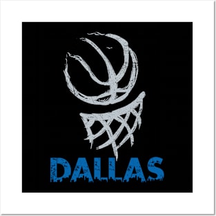 Vintage Dallas Texas B-Ball Basketball Game Fans Posters and Art